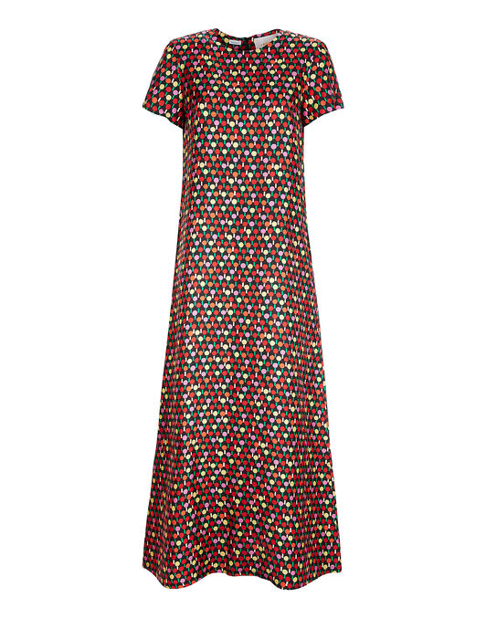 Swing Dress La DoubleJ: Ping Pong Multicolor Swing Dress LaDoubleJ: Ping Pong Multicolor DRE0001SIL001
