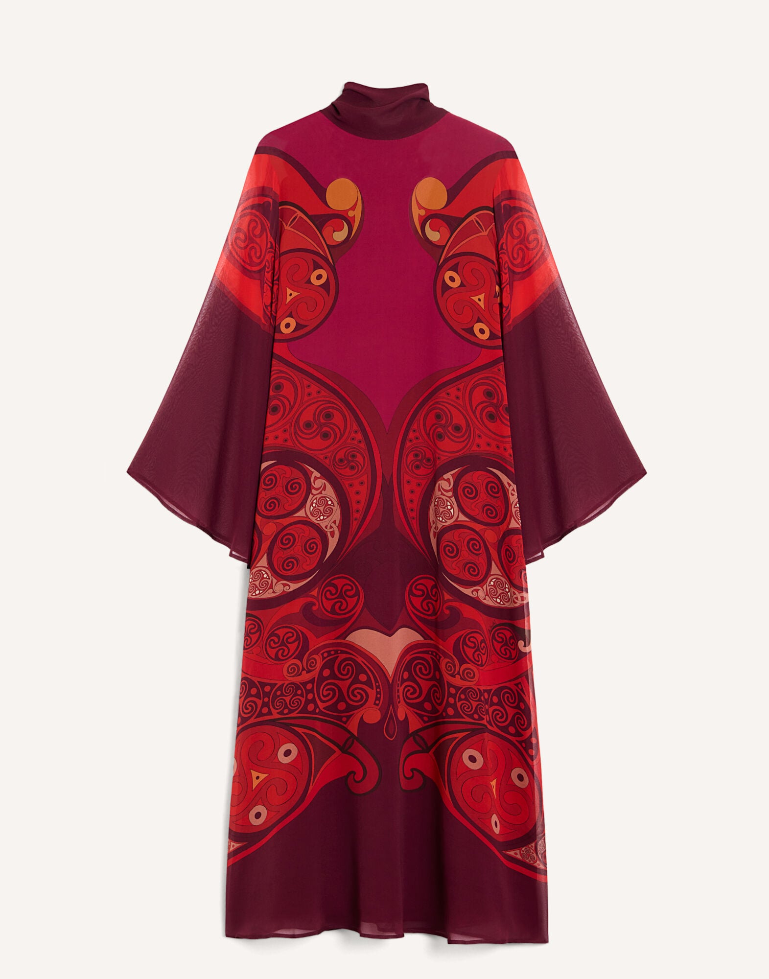 Midi Magnifico Dress La DoubleJ: Alchemy Placée Dark Red Midi Magnifico Dress La DoubleJ: Alchemy Placée Dark Red DRE0788SIL028