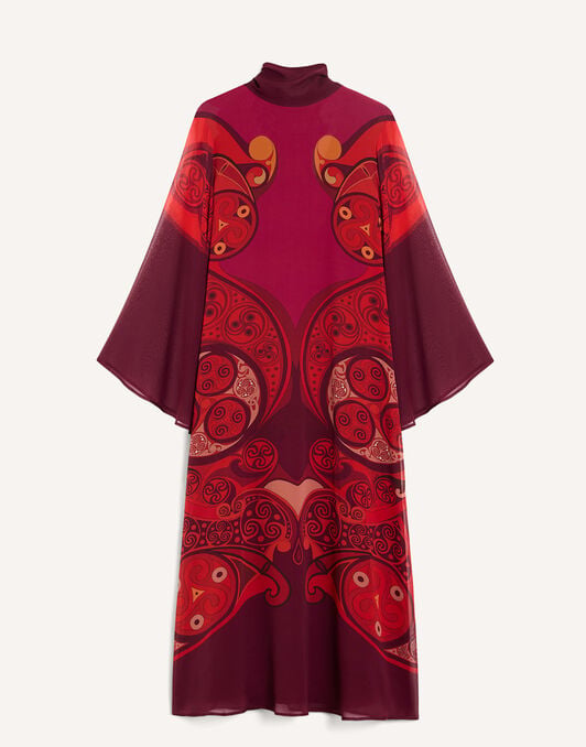Midi Magnifico Dress La DoubleJ: Alchemy Placée Dark Red Midi Magnifico Dress La DoubleJ: Alchemy Placée Dark Red DRE0788SIL028
