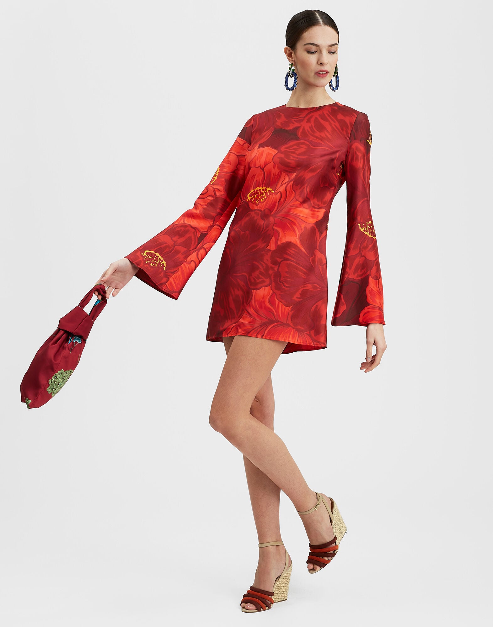 Mini Supreme Swing Dress La DoubleJ: Ruby Red Mini Supreme Swing Dress La DoubleJ: Ruby Red DRE0652SIL001