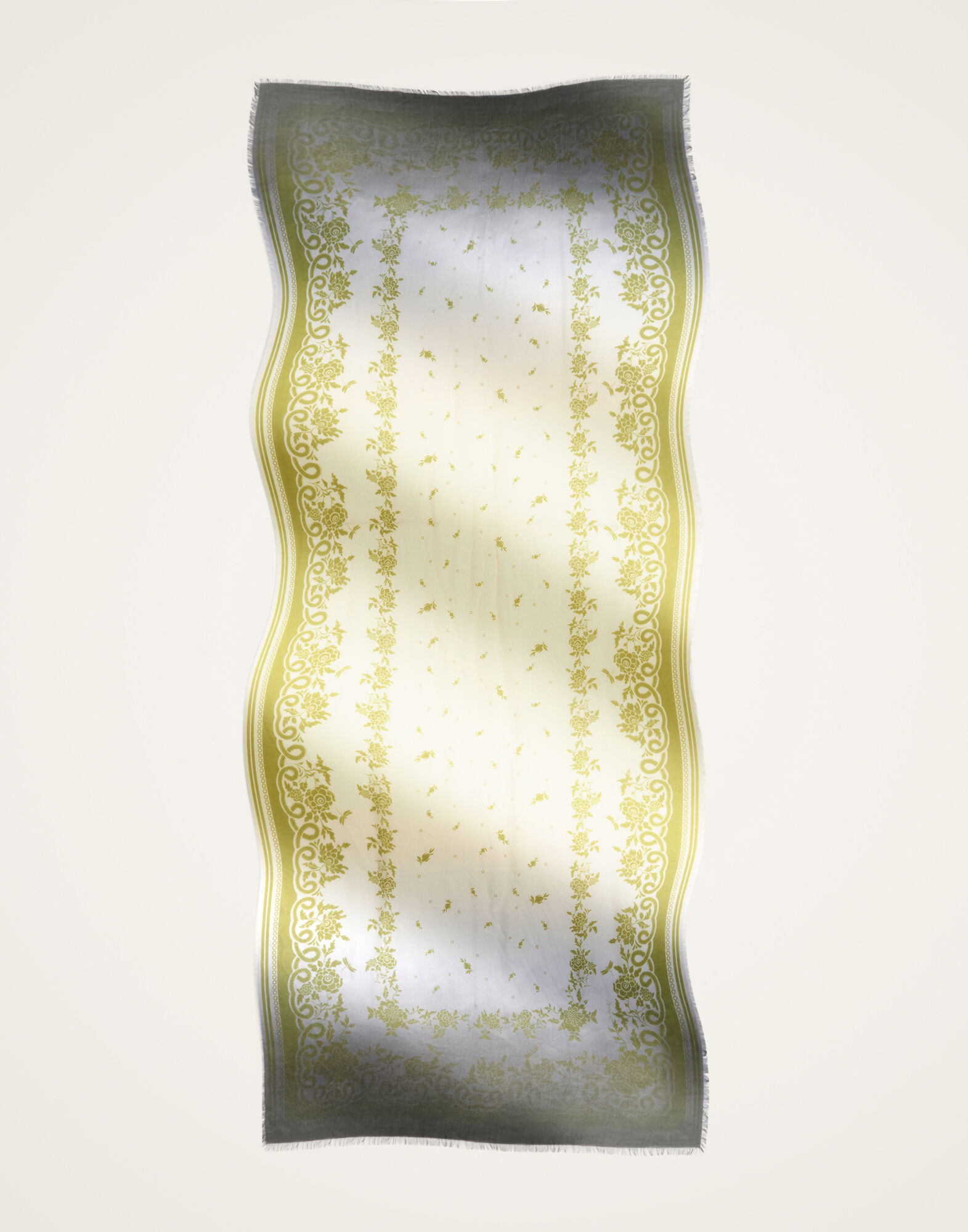 Scarf (70X180) La DoubleJ: Oasis Placée Green Scarf (70X180) La DoubleJ: Oasis Placée Green SCA0097MOS001