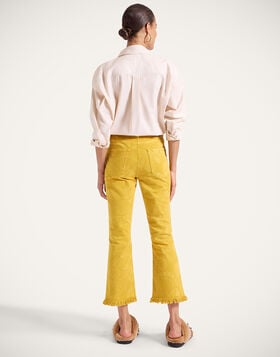 Fancy Crop Jeans La DoubleJ: Sicomore Yellow TRO0108DEN001