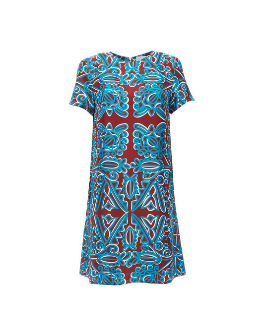 Mini Swing Dress La DoubleJ: Parnaveg Turchese Mini Swing Dress LaDoubleJ: Parnaveg Turchese DRE0963SIL006