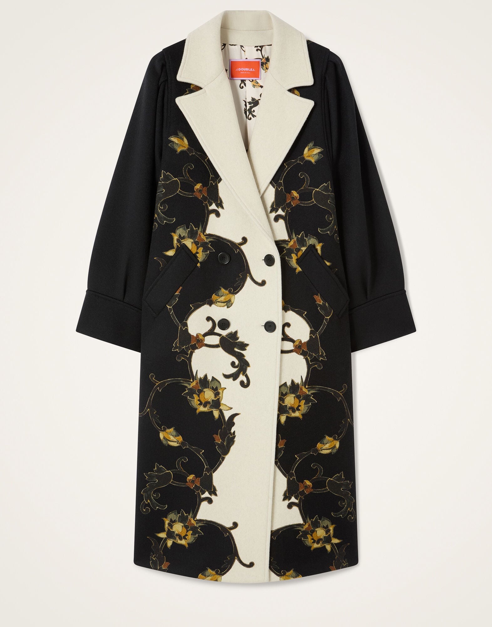 Victoria Coat La DoubleJ: Buttercup Placée Black Victoria Coat La DoubleJ: Buttercup Placée Black JAC0207PLA003