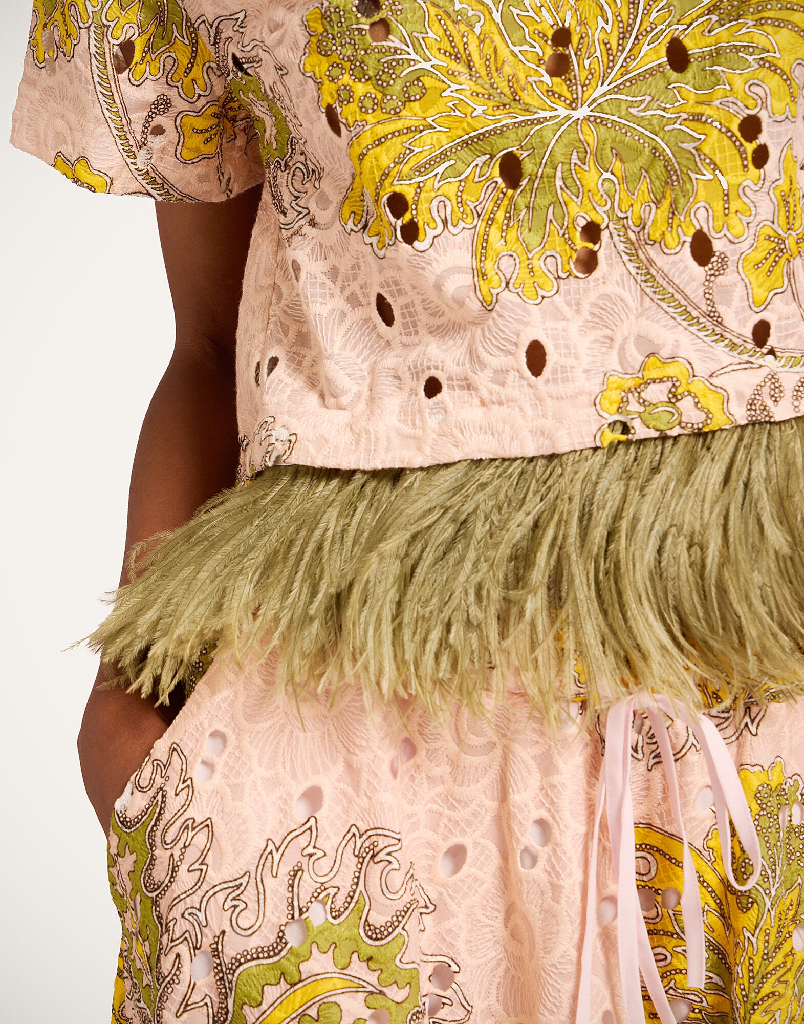 Drawstring Skirt La DoubleJ: Swathe Pink SKI0106SIL006