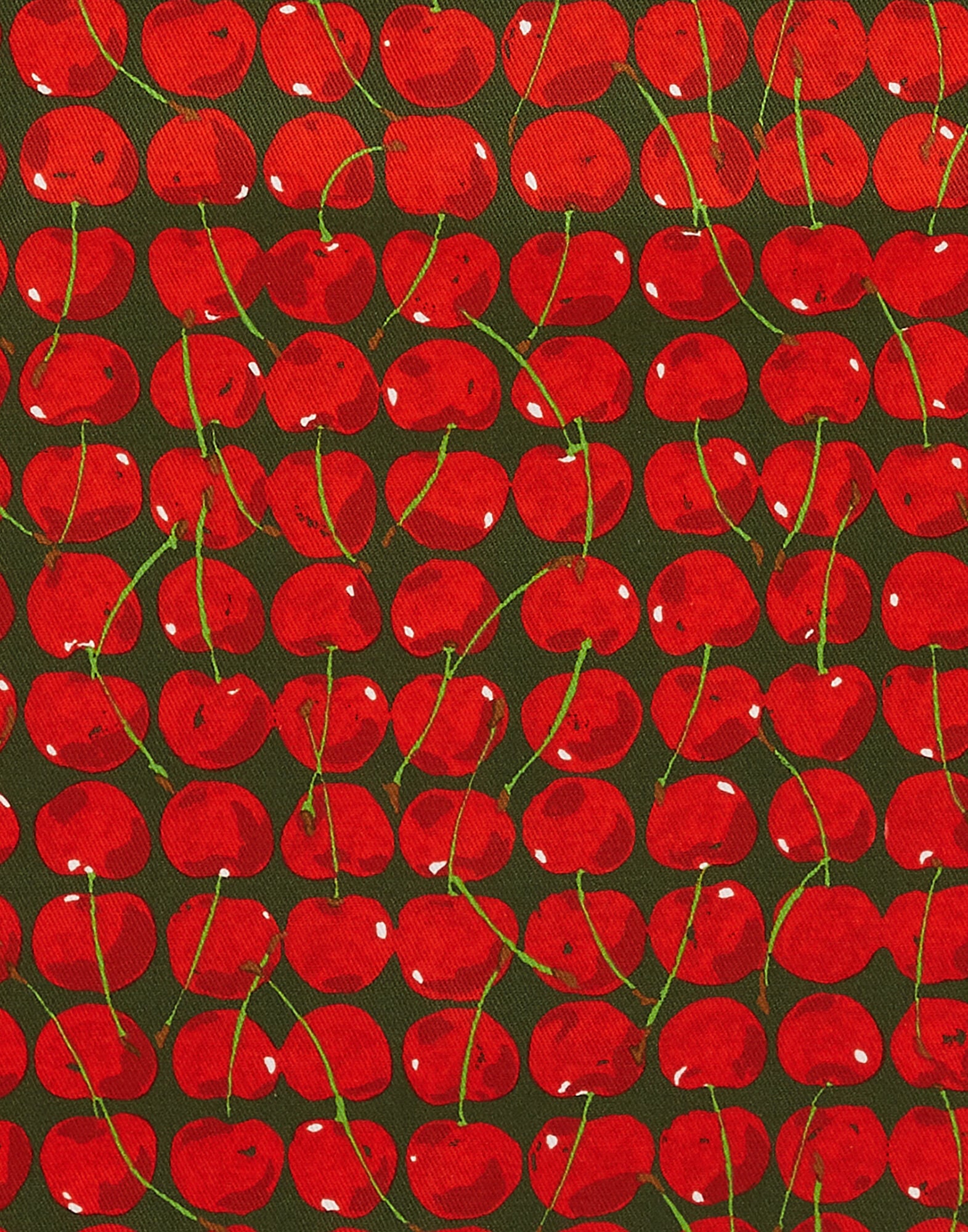 Apron La DoubleJ: Cherries Verde APR0001COT018