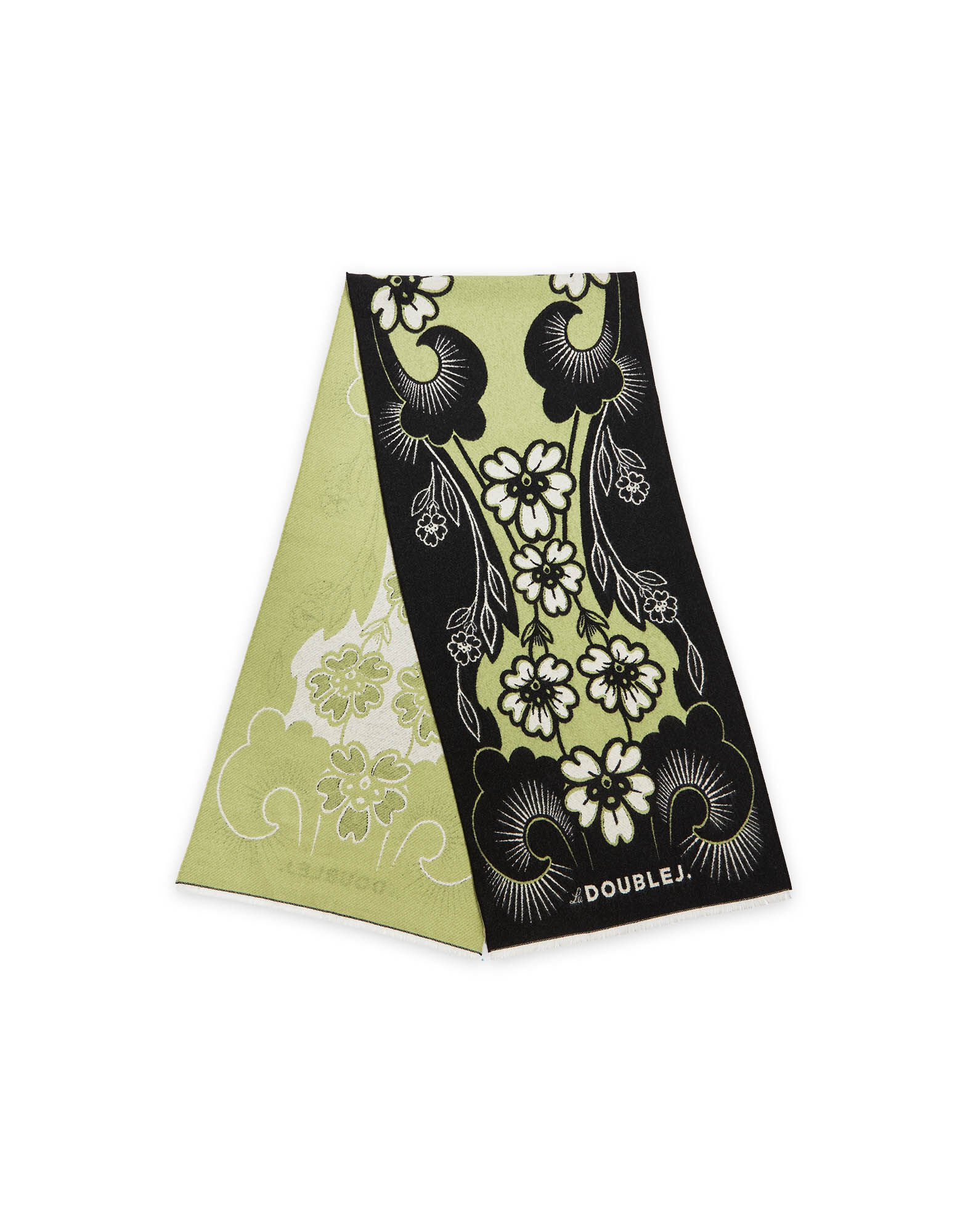 Herald Scarf 50 La DoubleJ: Mayfair Black SCA0058WOL025