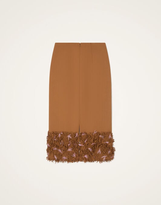 Pencil Skirt La DoubleJ: Solid Tobacco Pencil Skirt La DoubleJ: Solid Tobacco SKI0215VIS035