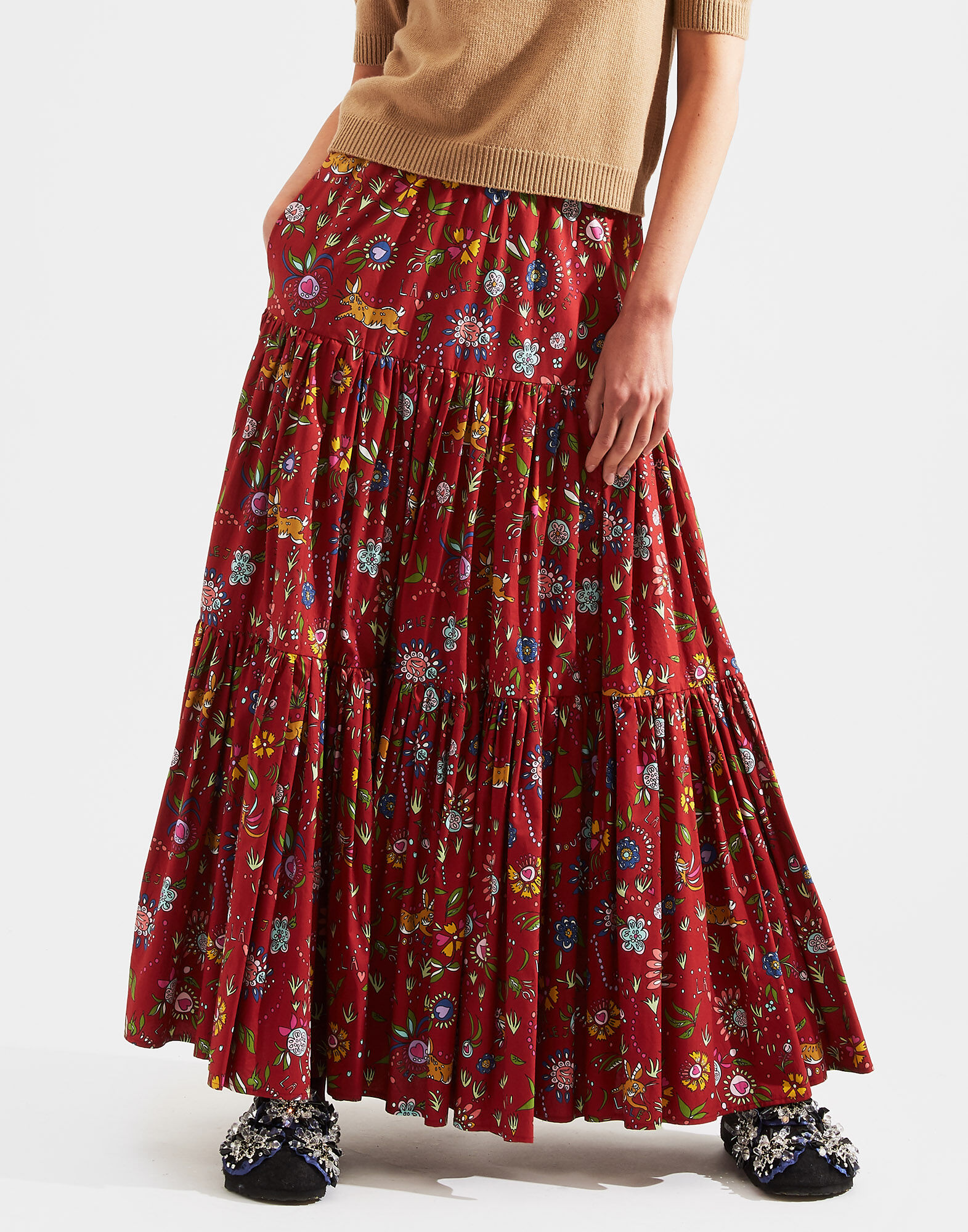 Big Skirt LaDoubleJ: Babe Bordeaux SKI0001COT020