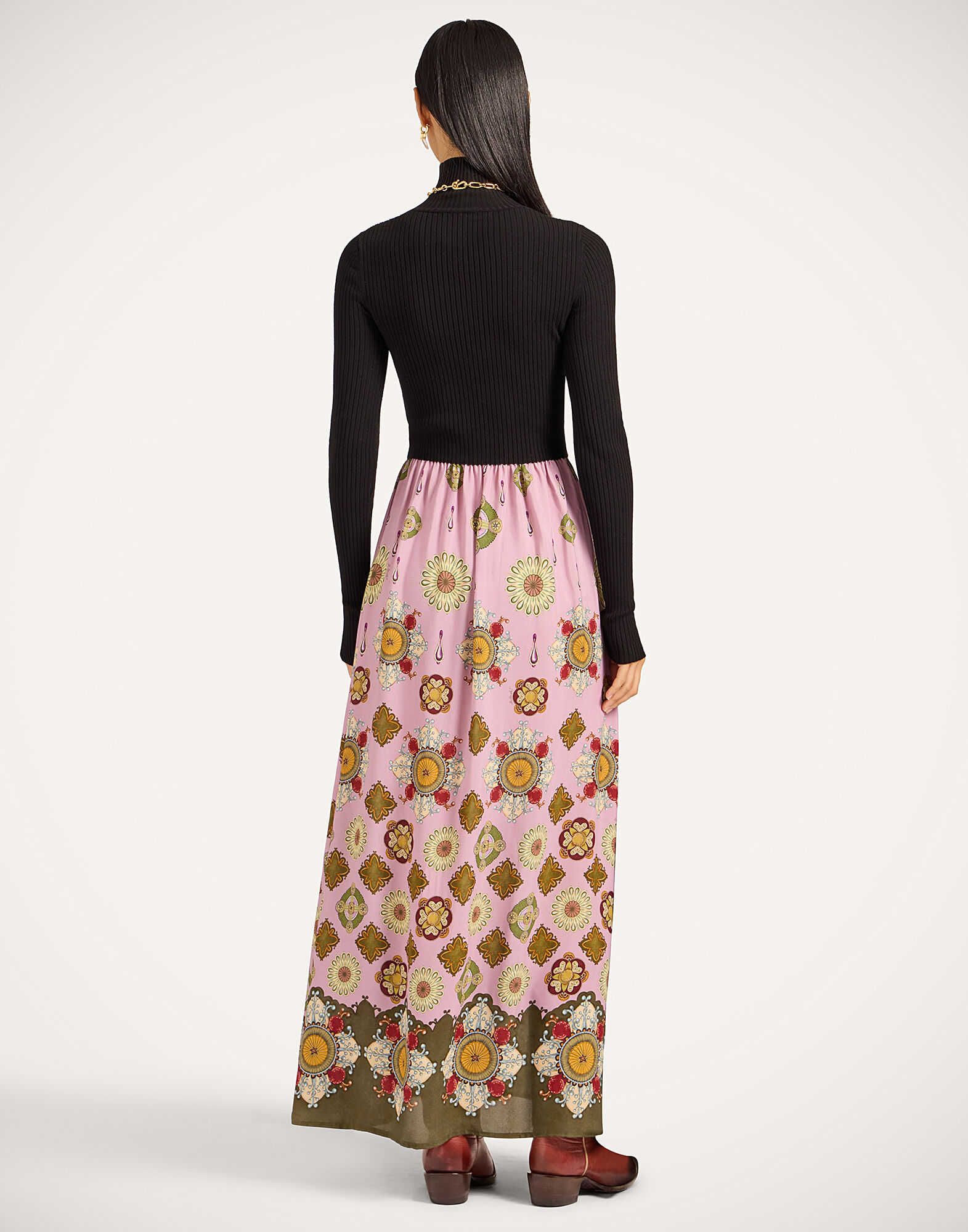 Lunaria Foulard Dress La DoubleJ: Nucleus Black DRE0957KNI131