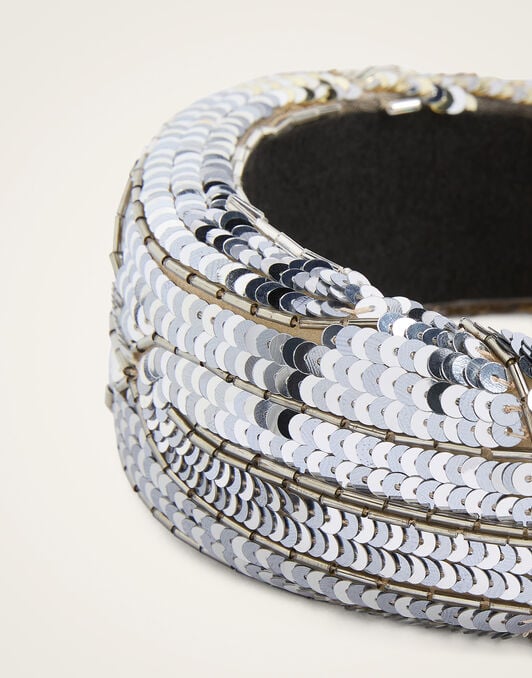 Medici Headband La DoubleJ: Dixie Silver Medici Headband La DoubleJ: Dixie Silver HEB0027EMB219