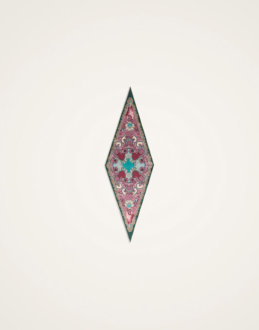 Diamond Scarf La DoubleJ: Symposium Placée Light Blue SCA0105SIL006