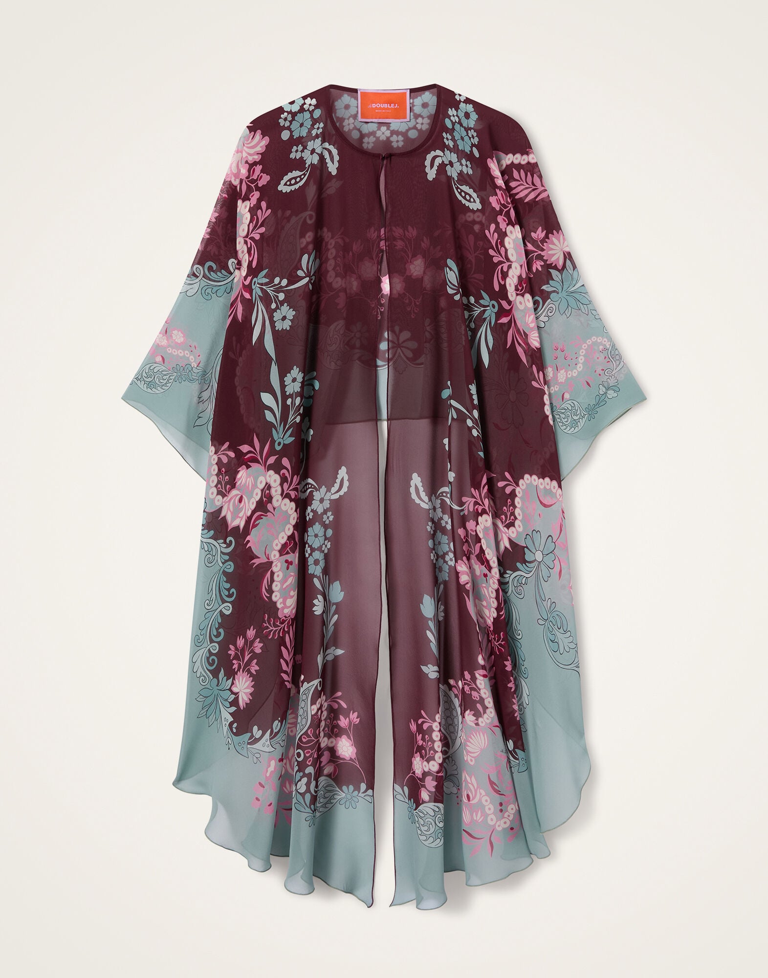 Maria Cape La DoubleJ: Wispy Placée Burgundy Maria Cape La DoubleJ: Wispy Placée Burgundy SCA0092SIL014