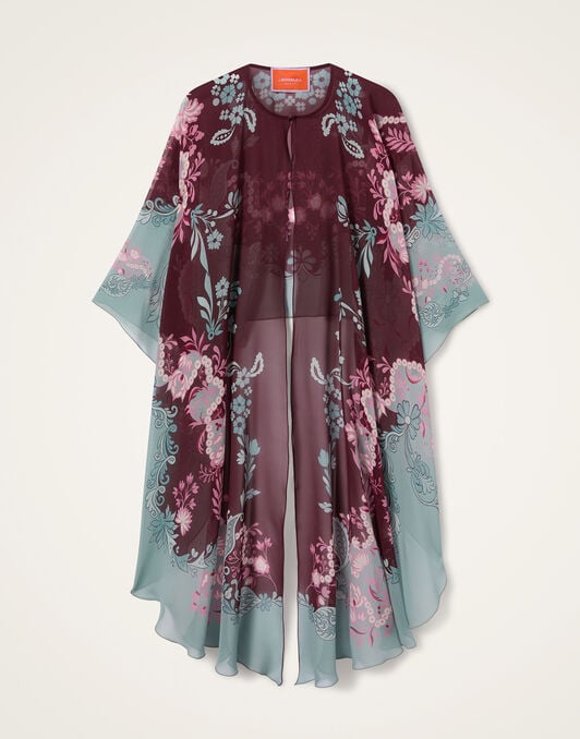 Maria Cape La DoubleJ: Wispy Placée Burgundy Maria Cape La DoubleJ: Wispy Placée Burgundy SCA0092SIL014