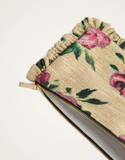 Hand Pochette La DoubleJ: Roses Light Beige Hand Pochette La DoubleJ: Roses Light Beige BAG0059COT069