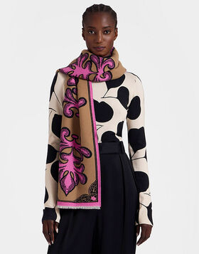 Herald Scarf 30 La DoubleJ: Herald Chocolate SCA0057WOL025