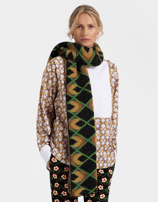 Half-Light Scarf La DoubleJ: Half-Light Black SCA0062KNI132