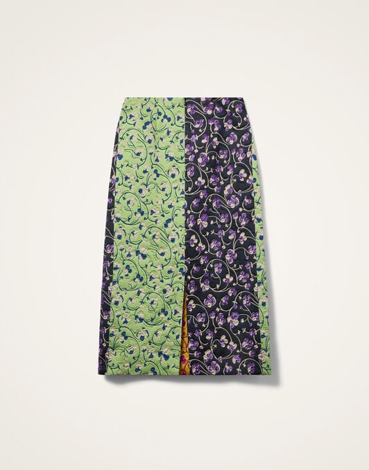 Pencil Skirt La DoubleJ: Honeysuckle Tricolor Yellow Pencil Skirt La DoubleJ: Honeysuckle Tricolor Yellow SKI0011JCQ129