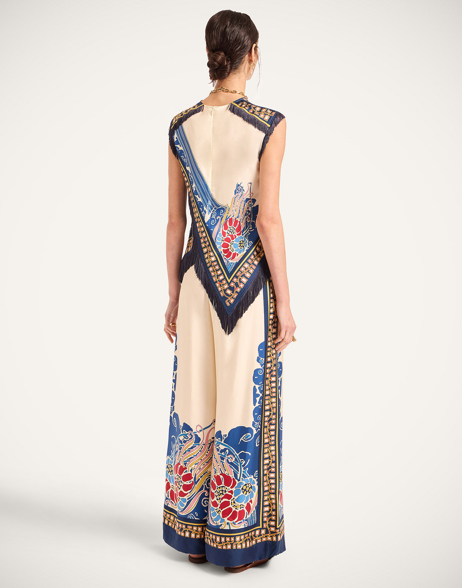 Palazzo Pants La DoubleJ: Lemuria Placée Blue Palazzo Pants La DoubleJ: Lemuria Placée Blue TRO0026SIL006