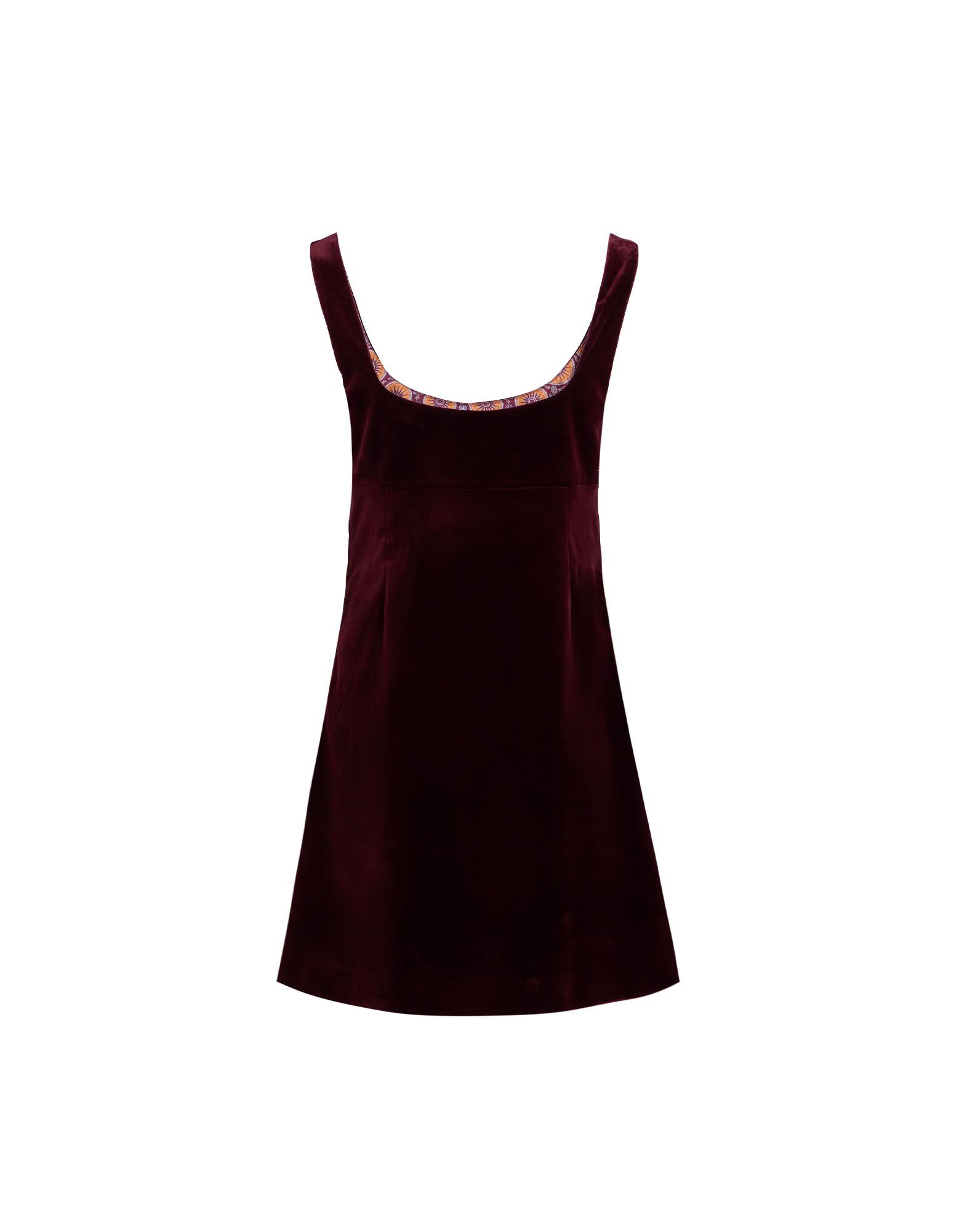 Ella Mini Dress La DoubleJ: Solid Burgundy DRE0774VEL011