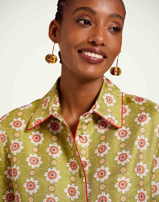 Boy Shirt La DoubleJ: Ambrosia Green Boy Shirt La DoubleJ: Ambrosia Green SHI0001SIL001