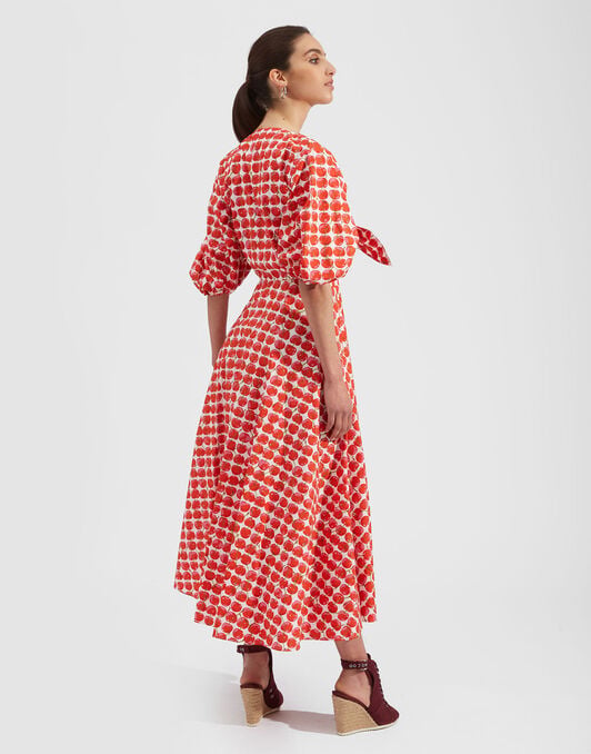 Peek-A-Boo Dress La DoubleJ: White Cherries DRE0356COT001