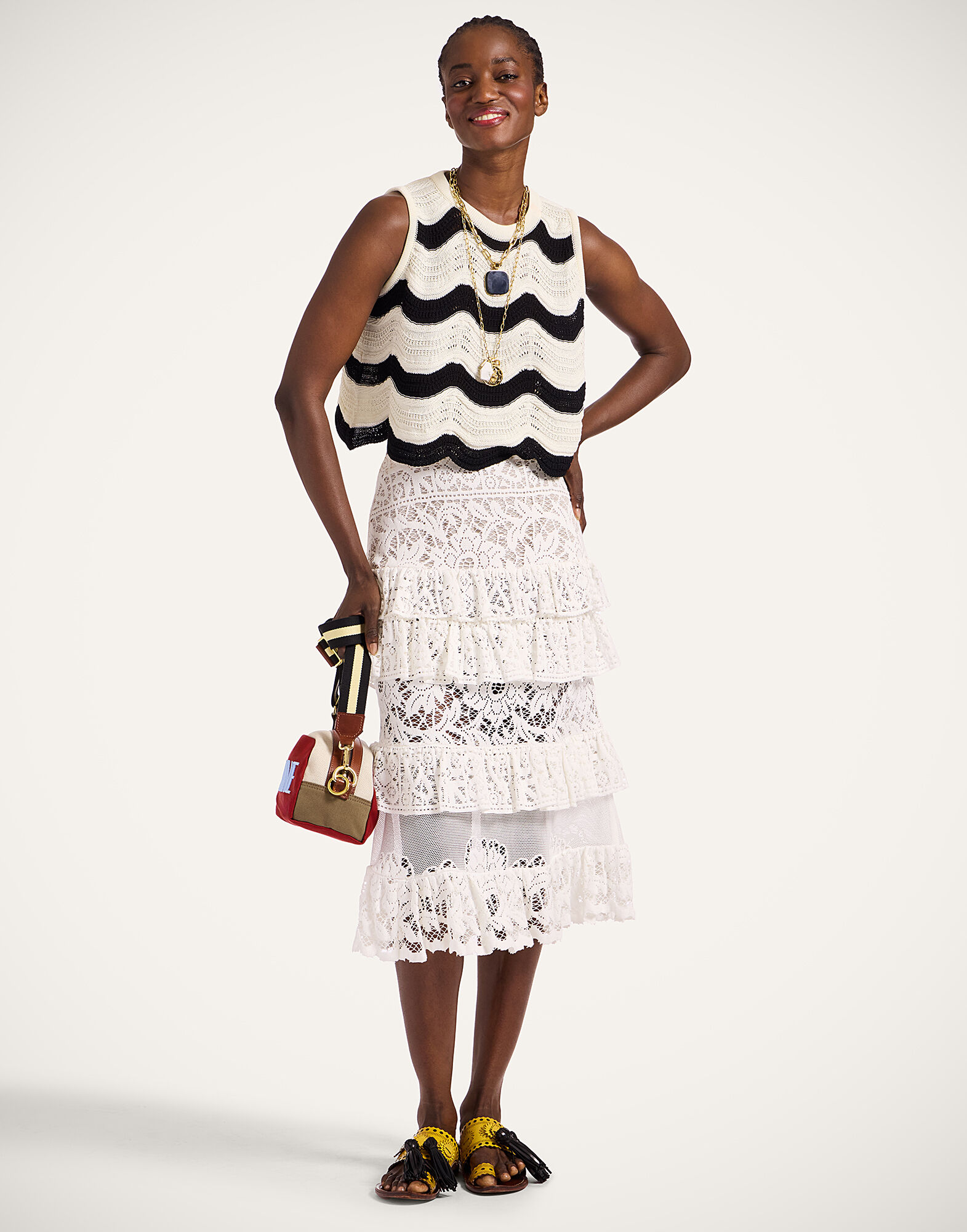 Footloose Lacey Skirt La DoubleJ: White Footloose Lacey Skirt La DoubleJ: White SKI0104EMB028