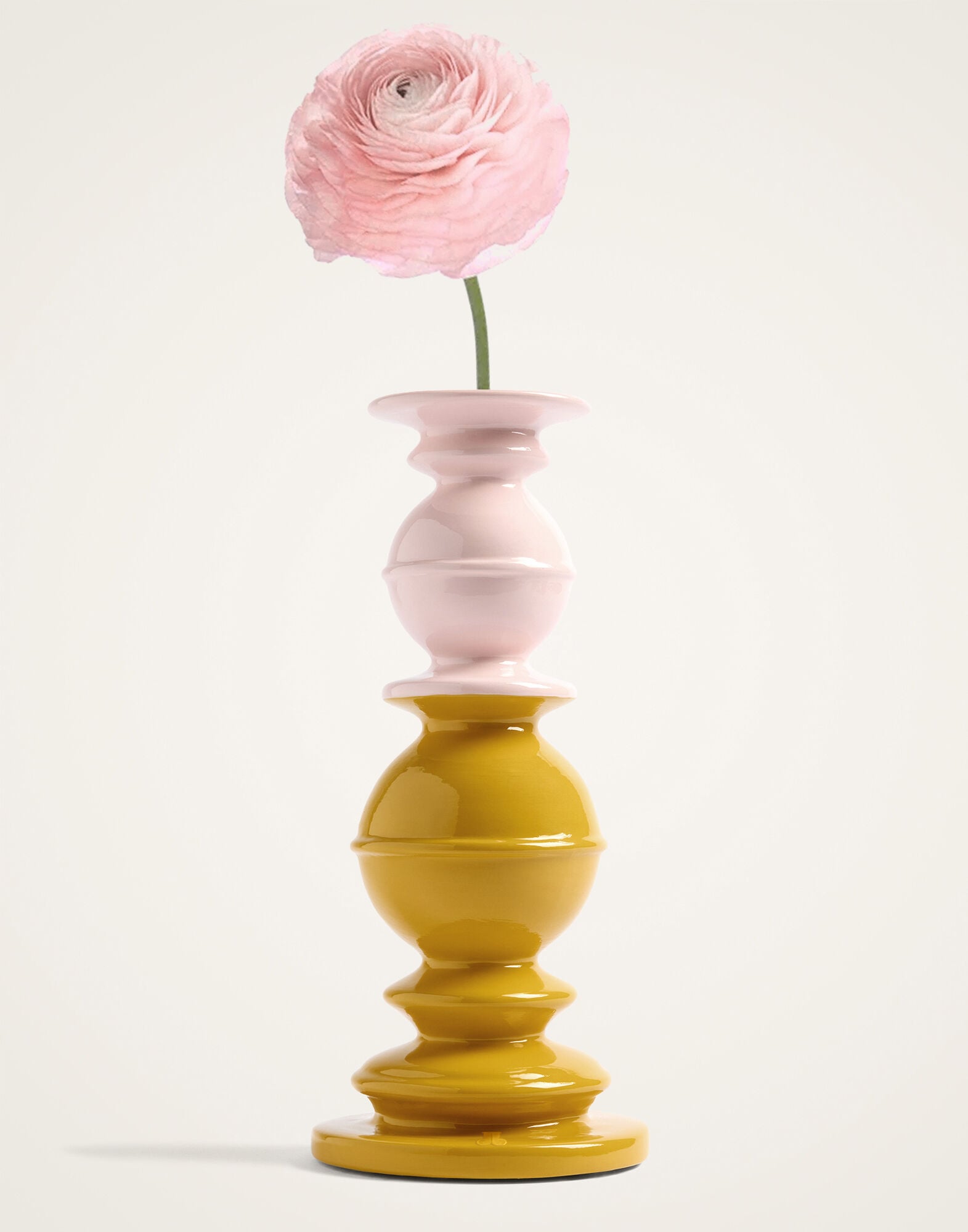 Space Pillar Candle La DoubleJ: Color Block Saffron, Light Pink, Bordeaux Space Pillar Candle La DoubleJ: Color Block Saffron, Light Pink, Bordeaux OTC0012CEW001
