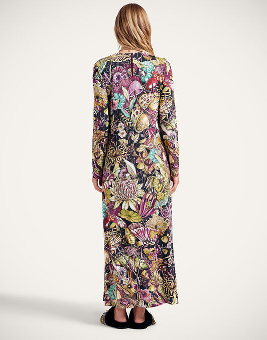 Long Sleeve Swing Dress La DoubleJ: Fun-Gi Green Long Sleeve Swing Dress La DoubleJ: Fun-Gi Green DRE0831JER027