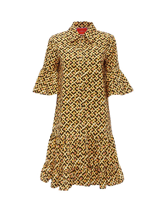 Choux Dress La DoubleJ: Puzzle Rosa Choux Dress La DoubleJ: Puzzle Rosa DRE0205COT015