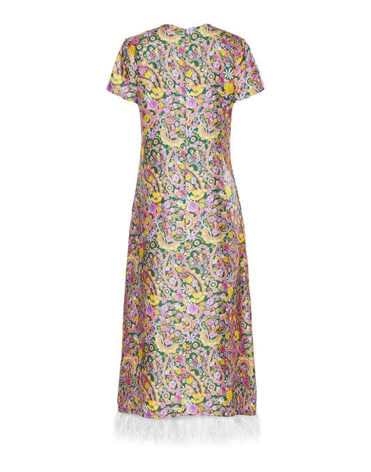 Swing Dress (With Feathers) La DoubleJ: Tripping DRE0864SIL026