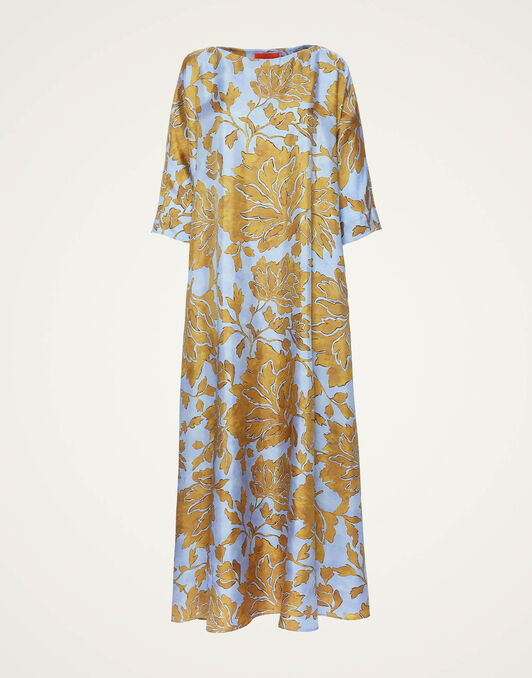 Muumuu Dress Round Neck La DoubleJ: Tangle Light Blue DRE0370SIL001