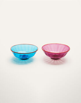Luxury Nut Bowl Set of 2 La DoubleJ: Turchese/Viola GLA0010MUR001