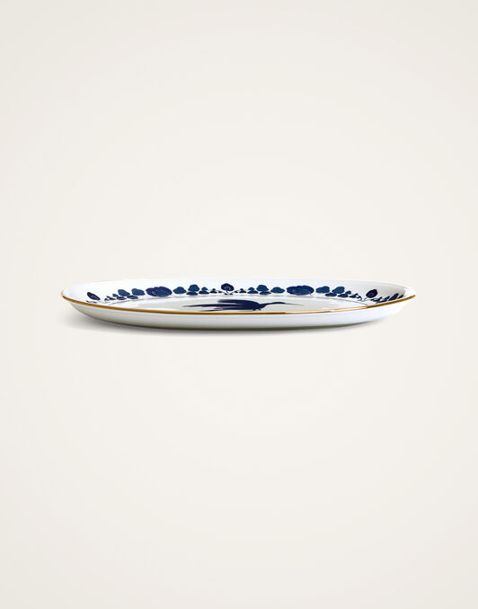 Oval Platter La DoubleJ: Wildbird Blue Oval Platter La DoubleJ: Wildbird Blue PLA0002CER001