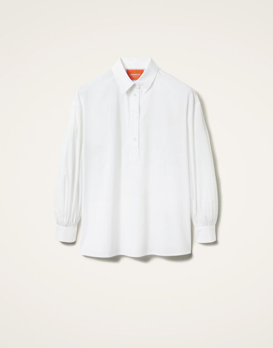 Poet Shirt La DoubleJ: Solid White SHI0055COT064