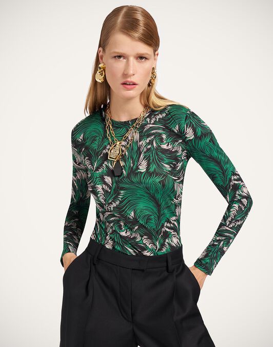 Crew Top La DoubleJ: Quill Green Crew Top La DoubleJ: Quill Green TOP0024JER086