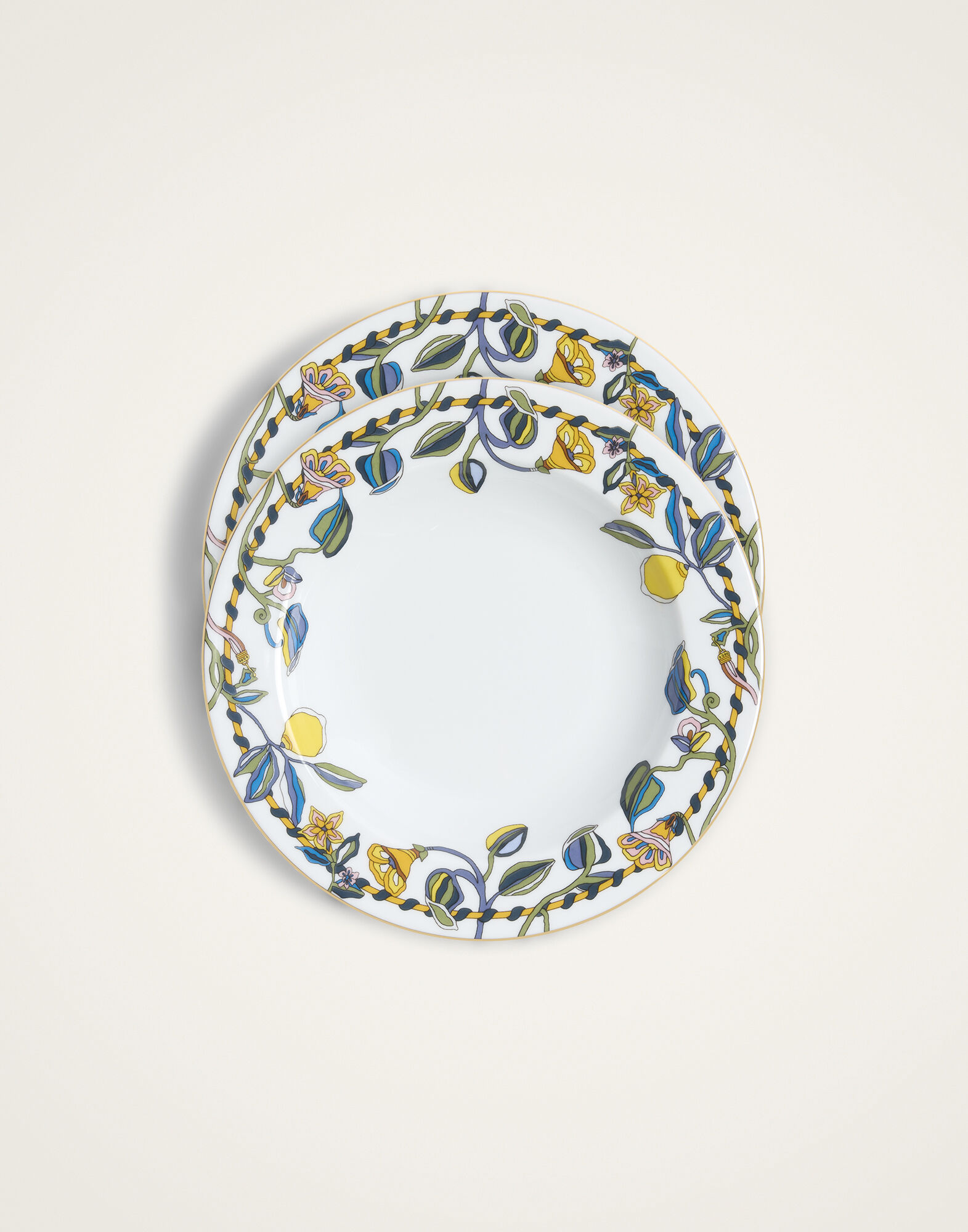 Soup Plates Set Of 2 La DoubleJ: Borboni White Soup Plates Set Of 2 La DoubleJ: Borboni White SOU0002CER001
