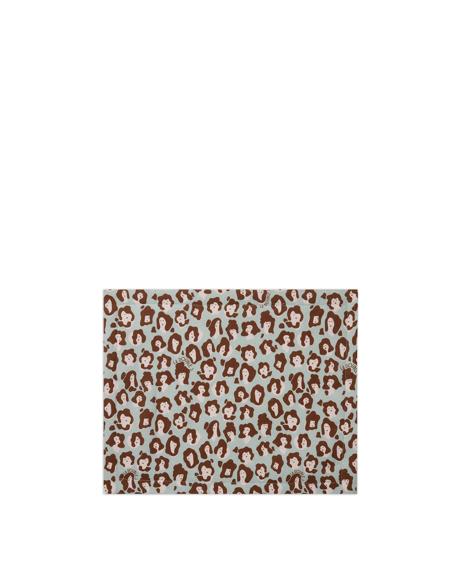 Placemat Set Of 2 La DoubleJ: Lady Leopard Acqua Placemat Set Of 2 La DoubleJ: Lady Leopard Acqua TBM0001LIN005