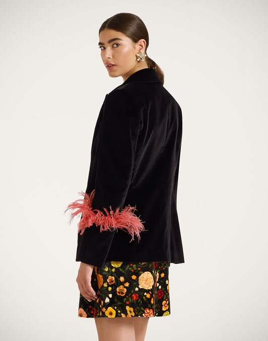 Keaton Jacket La DoubleJ: Solid Black JAC0073VEL011