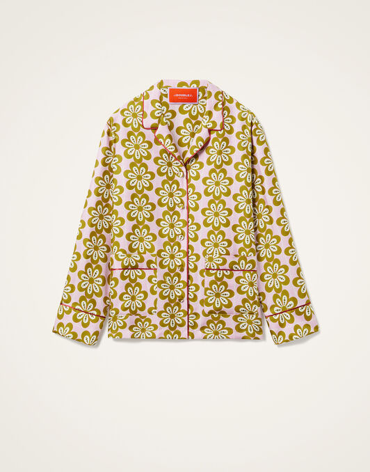 Pajama Shirt La DoubleJ: Caper Pink Pajama Shirt La DoubleJ: Caper Pink SHI0077SIL001