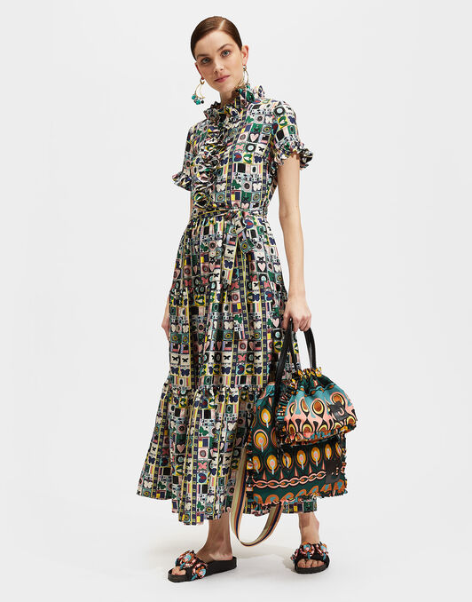 Long And Sassy Dress LaDoubleJ: Francobollo DRE0017SIL001