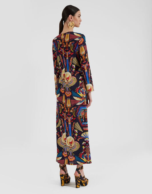 Long Sleeve Swing Dress La DoubleJ: Nephthys Navy Long Sleeve Swing Dress La DoubleJ: Nephthys Navy DRE0184VIS001