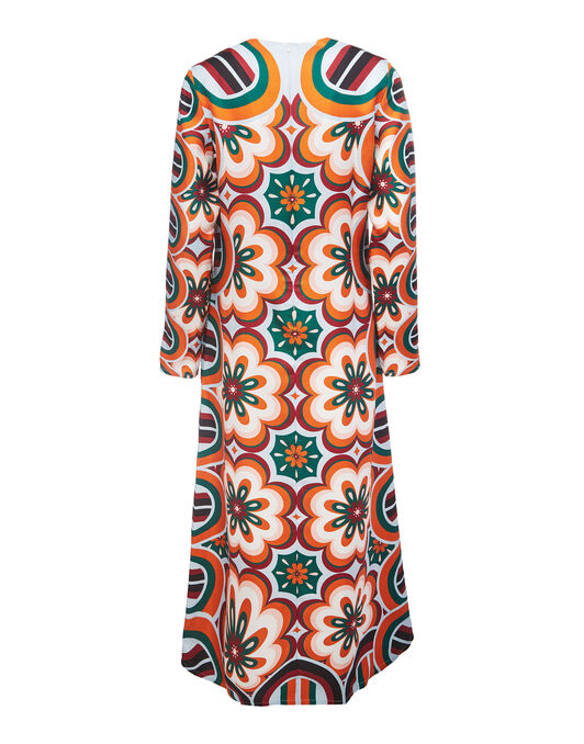 Long Sleeve Swing Dress La DoubleJ: Ciccio Arancio Long Sleeve Swing Dress LaDoubleJ: Ciccio Arancio DRE0231SIL006
