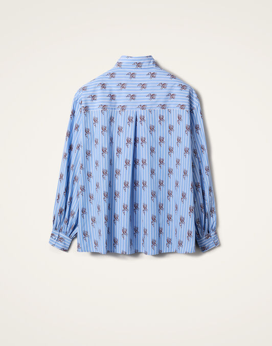 Poet Shirt La DoubleJ: Gryphos Light Blue Poet Shirt La DoubleJ: Gryphos Light Blue SHI0055COT059