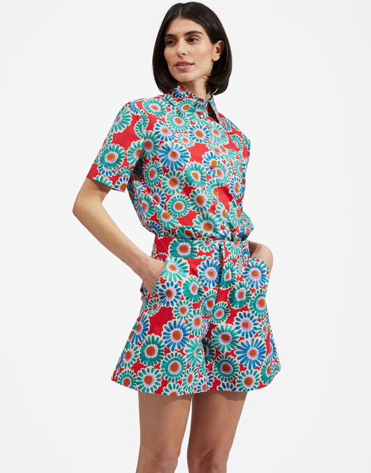 Clerk Shirt La DoubleJ: Crazy Daisy Clerk Shirt La DoubleJ: Crazy Daisy SHI0020COT020