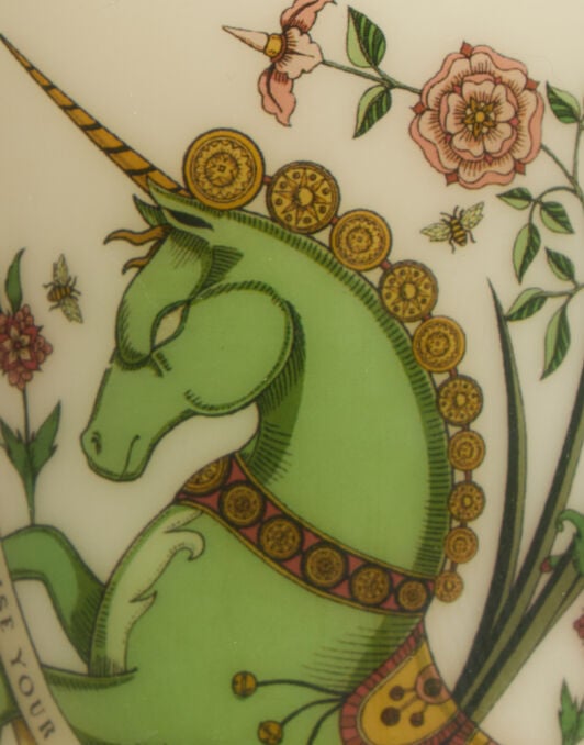Printed Pillar Candle La DoubleJ: The Unicorn Multicolor CAN0011WAX001