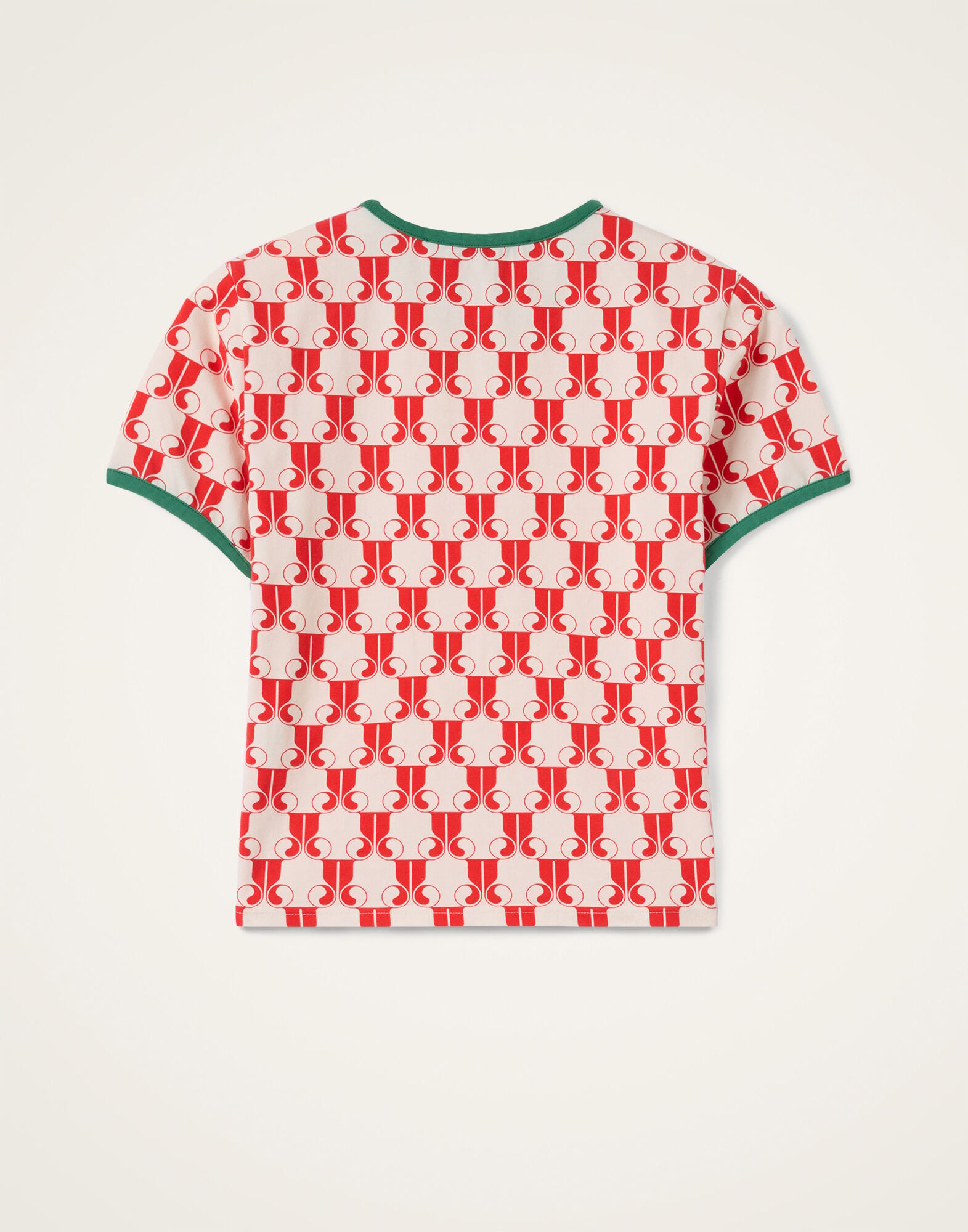 The Cu-Tee Crop La DoubleJ: La DoubleJ Monogram Red The Cu-Tee Crop La DoubleJ: La DoubleJ Monogram Red TSH0068JER076