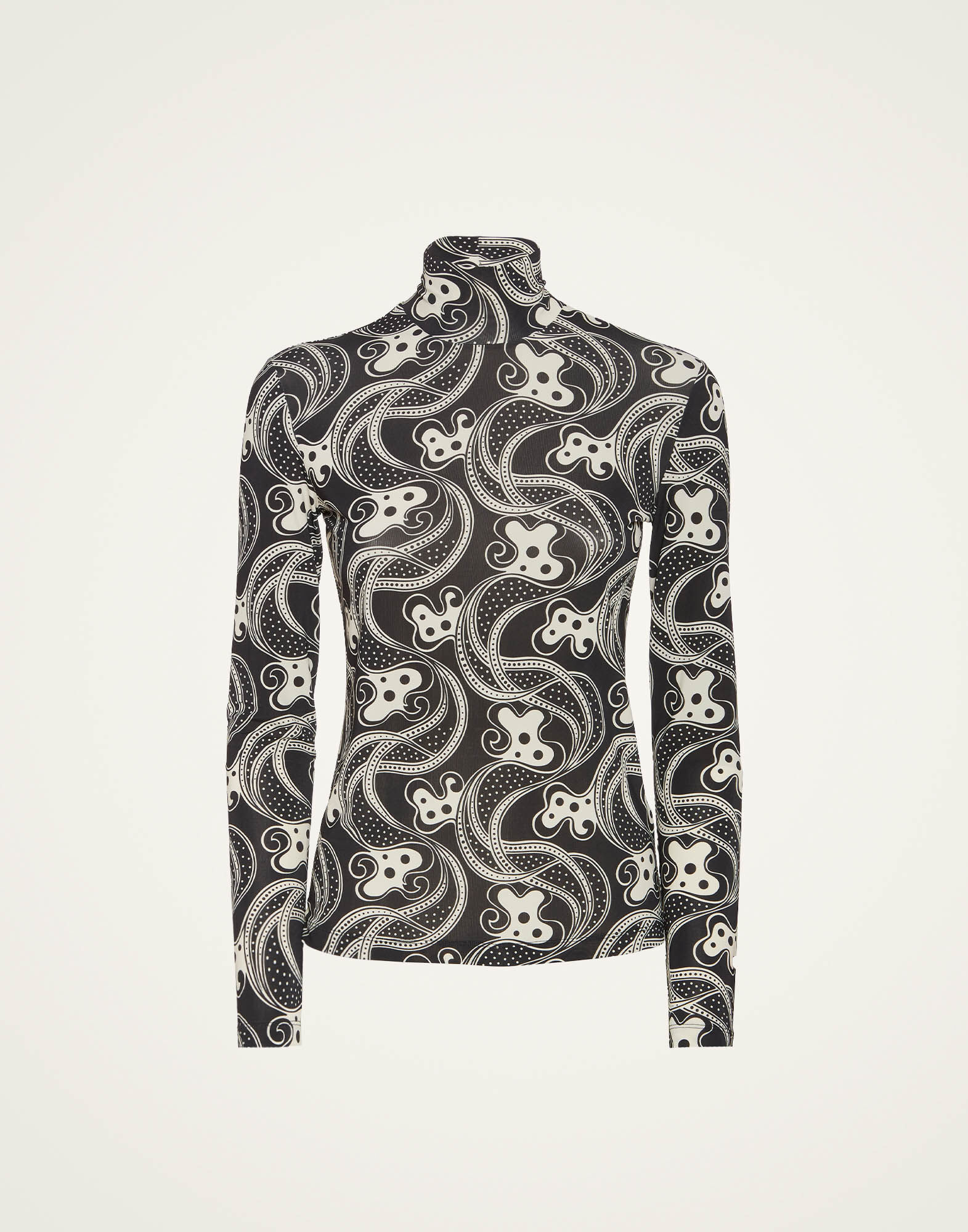 Turtleneck La DoubleJ: Aperol Black & White TOP0146JER005