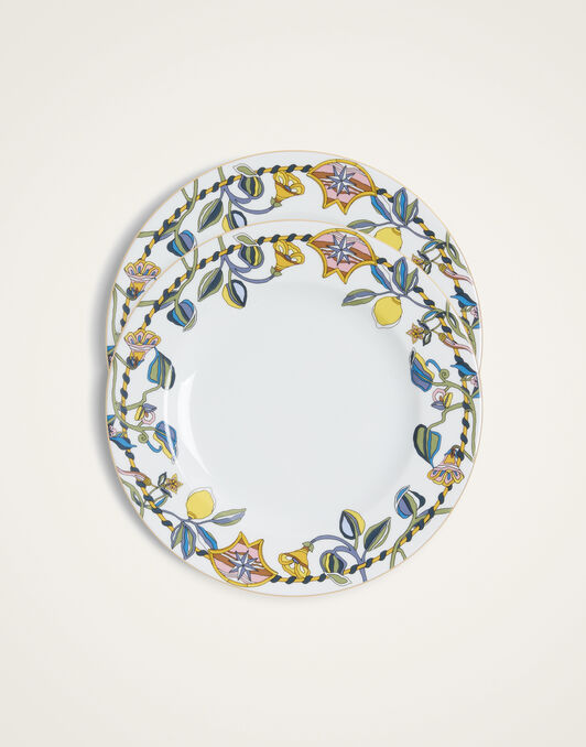 Dinner Plates Set Of 2 La DoubleJ: Borboni White Dinner Plates Set Of 2 La DoubleJ: Borboni White DIN0002CER001