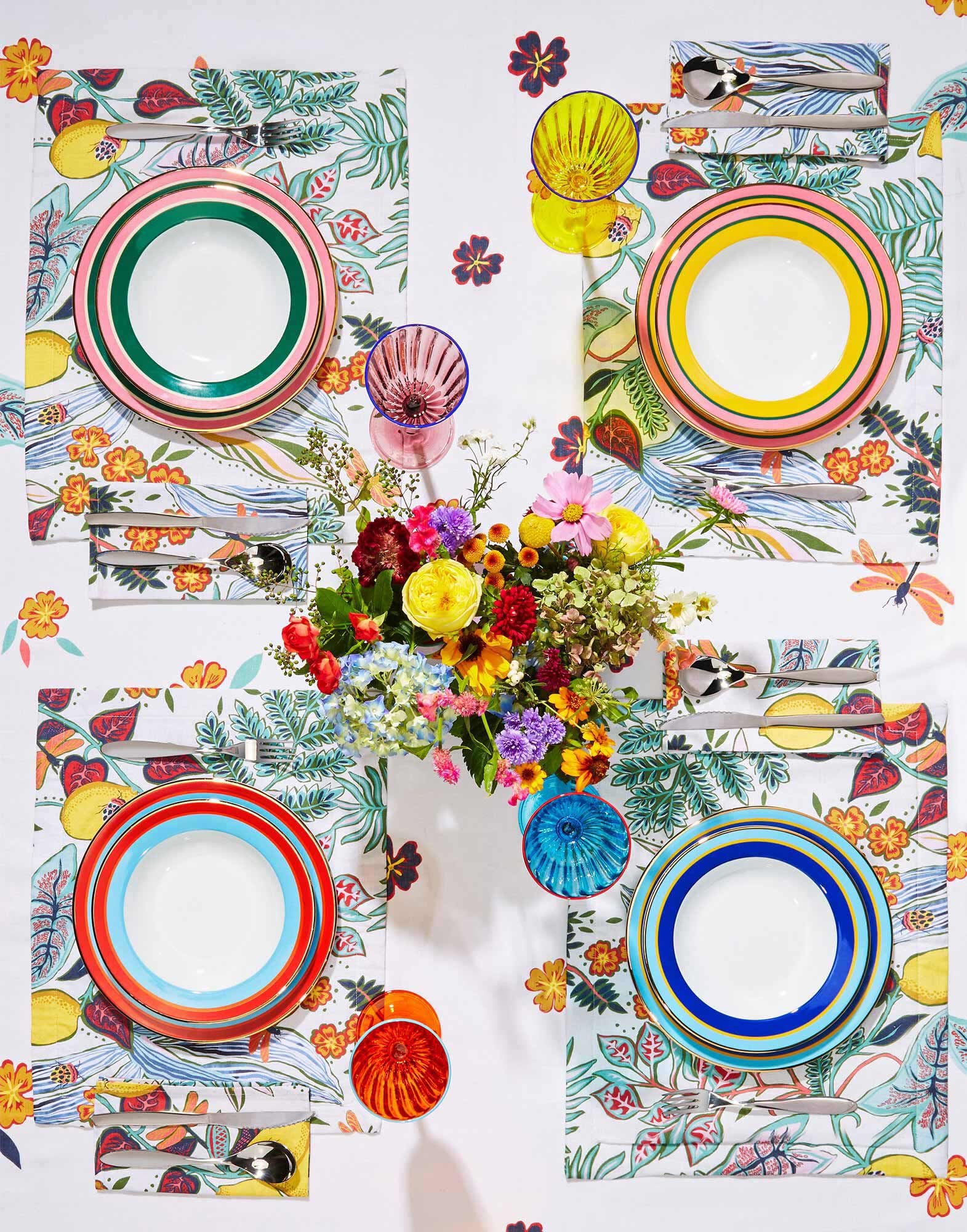 Large Napkins Set Of 2 La DoubleJ: Botanical Large Napkins Set Of 2 La DoubleJ: Botanical NAP0006LIN001